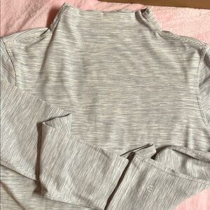 Stylish Gray Striped Long Sleeve Shirt